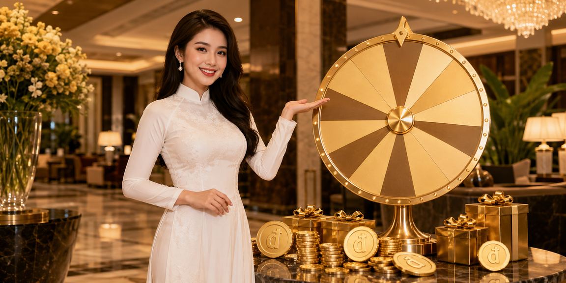 Không khí roulette sang trọng với trang phục áo dài truyền thống Việt Nam gợi cảm giác casino đẳng cấp