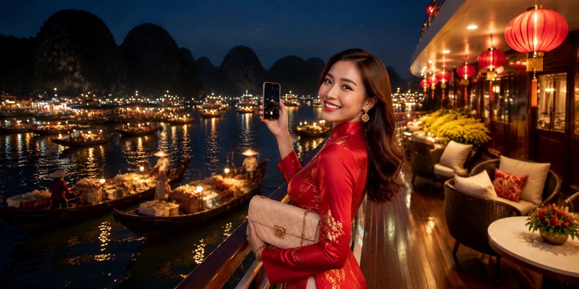 Không khí lễ hội Tết và trò chơi slot trực tuyến mang màu sắc Vịnh Hạ Long