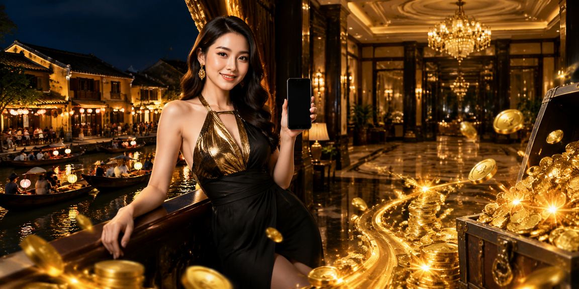 Người dùng tại Hội An truy cập giao diện bảo mật trên điện thoại khi chơi casino trực tuyến